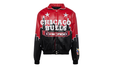 CHICAGO BULLS SKYLINE VEGAN LEATHER JACKET 