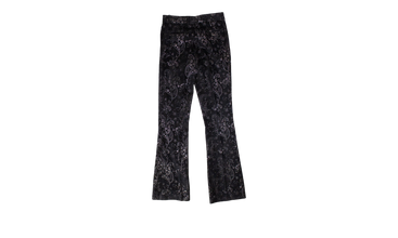 Paisley Velvet Glitter Flare Pants 