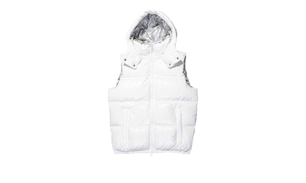 NYLON PUFFER VEST "White"