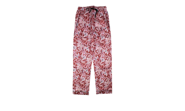 Paisley PJ Pants "Red and White"