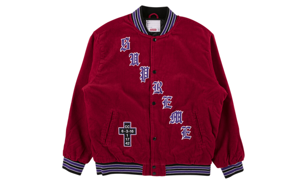 Old English Cordoury Varsity jacket "SS18"