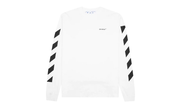 Diag Helvetica Skate Long-Sleeve "White/Black"