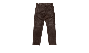 SUEDE ZIP CARGO PANT 