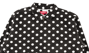 Polka Dot Rayon Work Jacket 