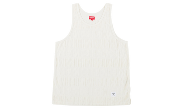 Logo Striped Terry Tank Top 