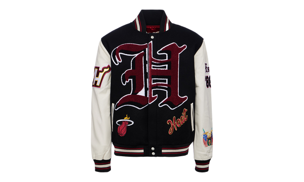 MIAMI HEAT WOOL & LEATHER VARSITY JACKET "MIAMI HEAT"