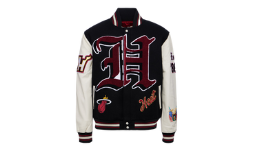 MIAMI HEAT WOOL & LEATHER VARSITY JACKET 