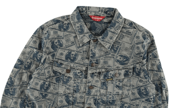 100 Dollar Bill Trucker Jacket