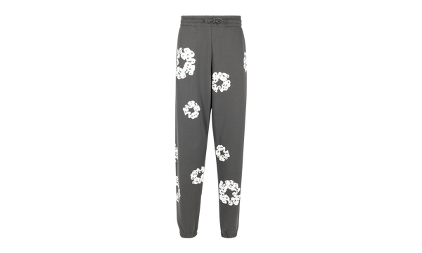 Rhinestone Cotton Wreath Sweatpants "Vintage Black"