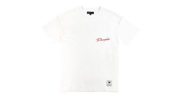 INSIDEOUT TEE SCRIPT WHITE 