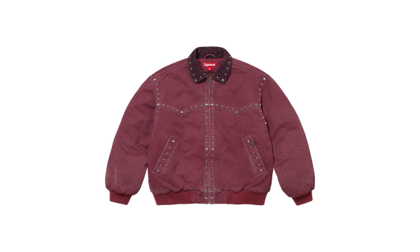 b.b. Simon Studded Work Jacket "FW 24 Burgundy"