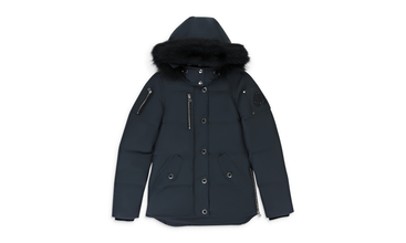 MOOSE KNUCKLES 3Q JACKET LDS GRANITE W/BLK PUFFER JACKET 