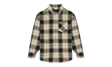 Wordmark Plaid Western Shirt 'Brown' 