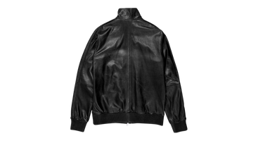 LEATHER TRACK JACKET 