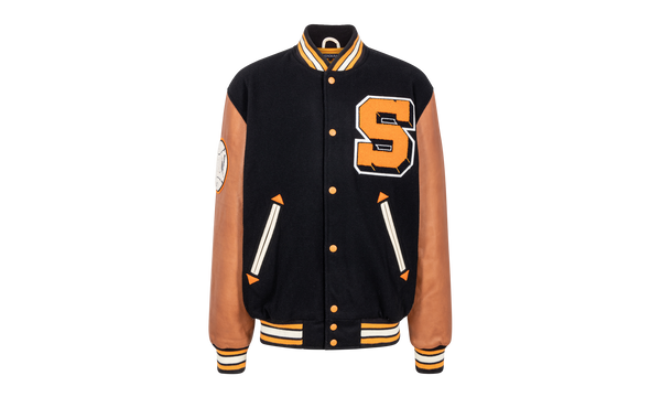 Home Team Varsity Jacket "Black/Orange/Brown"