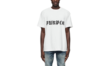 Gothic Wordmark Tee 'White' 