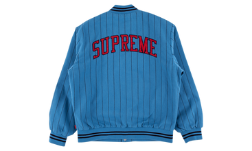 Pinstripe Varsity Jacket 