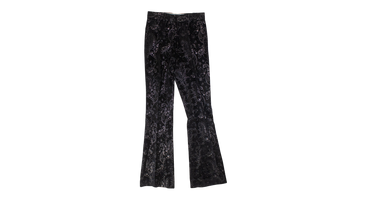 Paisley Velvet Glitter Flare Pants 