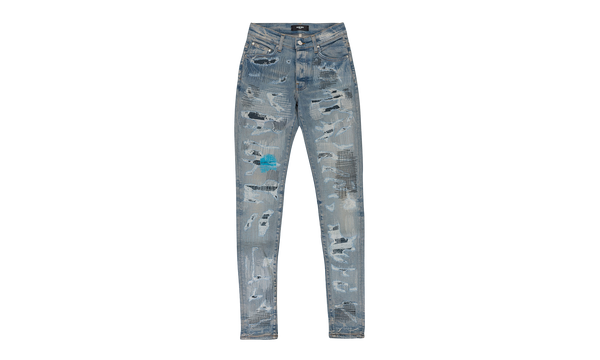 ALL OVER REPAIR CLAY INDIGO JEANS "Clay Indigo"