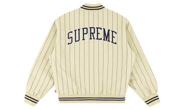 Pinstripe Varsity Jacket 