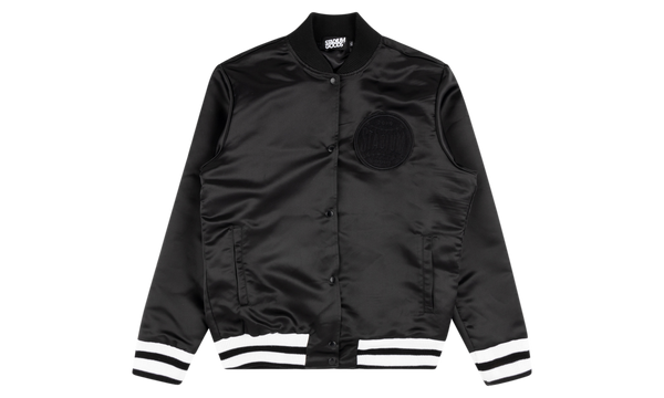 Satin Baseball Jacket "4th Anniversary - Black"