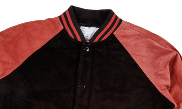 Suede Varsity Jacket 