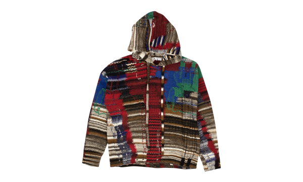 Arrow Tab Chaos Knit Hoodie "Multi(Rainbow)"