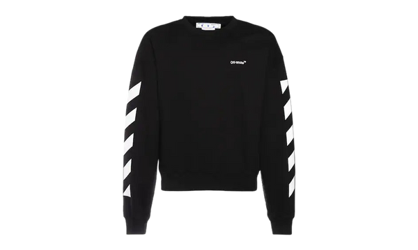 Diagonal Helvetica Oversized Sweatshirt "BLACK"