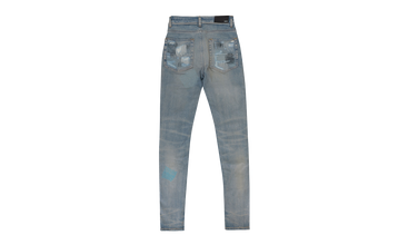 ALL OVER REPAIR CLAY INDIGO JEANS 