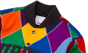 Harlequin Wool Varsity Jacket