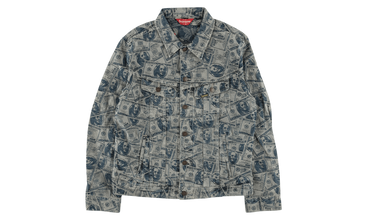 100 Dollar Bill Trucker Jacket