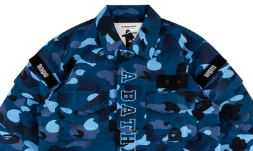 Gradation Camo Military Shirt Jacket