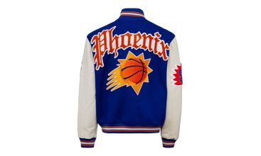 PHOENIX SUNS WOOL & LEATHER VARSITY JACKET 