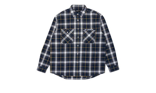 PLAID FLANNEL LS SHIRT "Black"