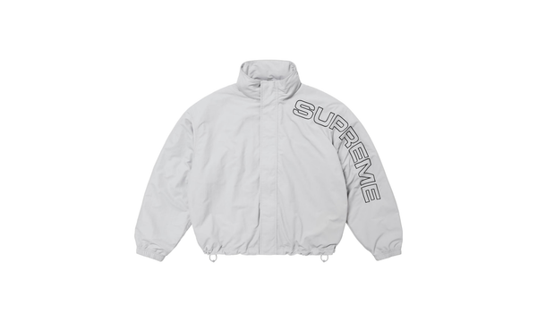 Spellout Embroidered Track Jacket "FW 24 Grey"