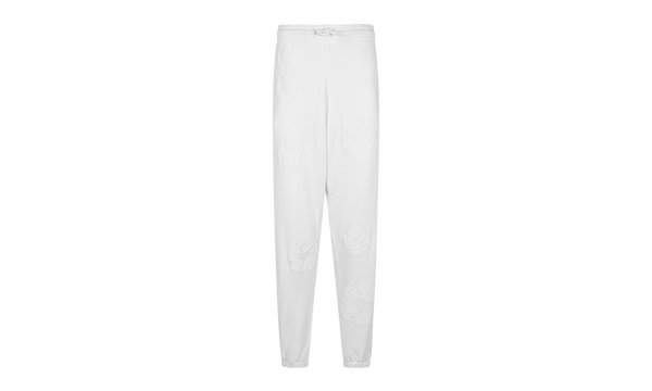 Mono Cotton Wreath Sweatpants "White"