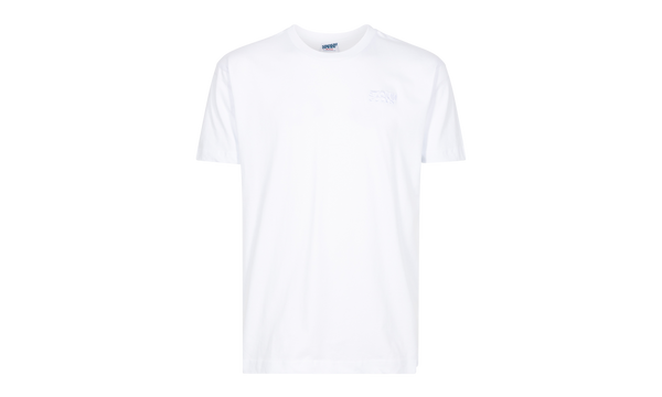 Tonal Stacked Embroidery Logo T-Shirt "White Tonal"