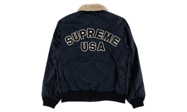 Quilted Nylon Tanker Jacket 