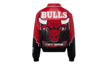 CHICAGO BULLS SKYLINE VEGAN LEATHER JACKET 