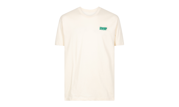 Stacked Embroidery Logo T-Shirt "Vintage White-Green"