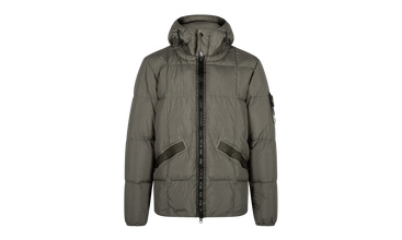 Crinkle Reps Hooded Down Jacket 