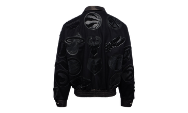 NBA COLLAGE WOOL & LEATHER JACKET Black/Black 