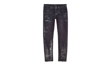 Wash Silver Oil Coated Skinny Jeans 