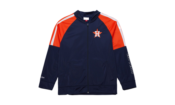 MLB COLOR BLOCKED TRACK JACKET VINTAGE LOGO ASTROS "Navy"