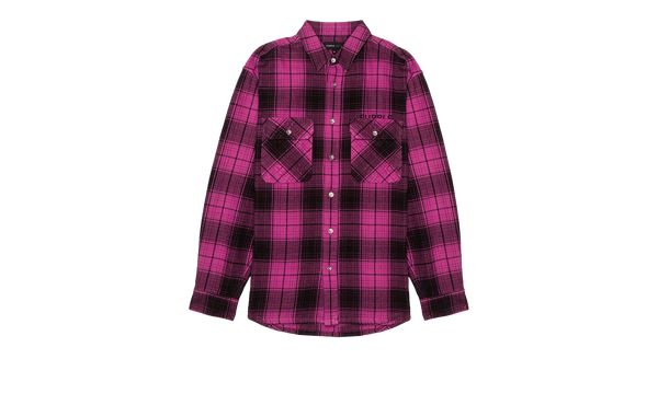 PLAID FLANNEL LS SHIRT "Pink"