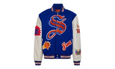 PHOENIX SUNS WOOL & LEATHER VARSITY JACKET 