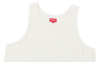 Logo Striped Terry Tank Top 