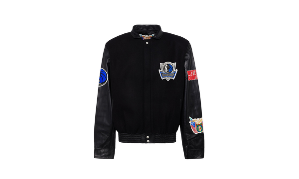 Dallas Mavericks Wool Leather Jacket "Black"