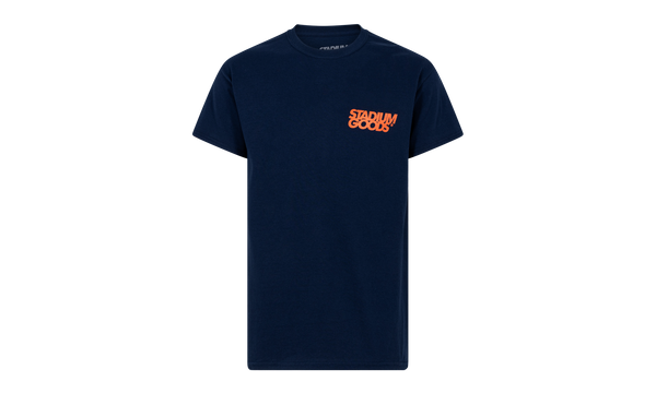 Big Tilt Tee "Navy / Orange"