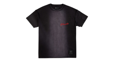 INSIDEOUT TEE SCRIPT BLACK 